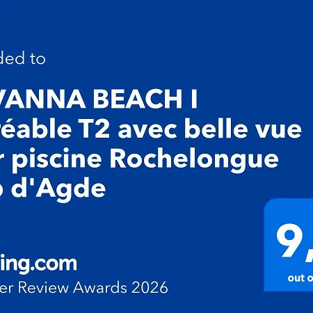 Lägenhet Savanna I Agreable T2 Avec Belle Vue Piscine Rochelongue Cap D'agde *
